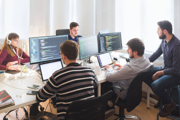 people working together